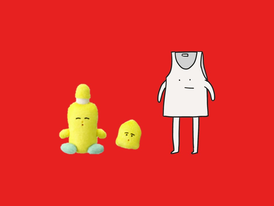 エマールちゃんに最近、友だちができたらしい。

だれ？この形は #タンクトップ ?

#お気に入りT長持ちエマール
#エマールあずかりました