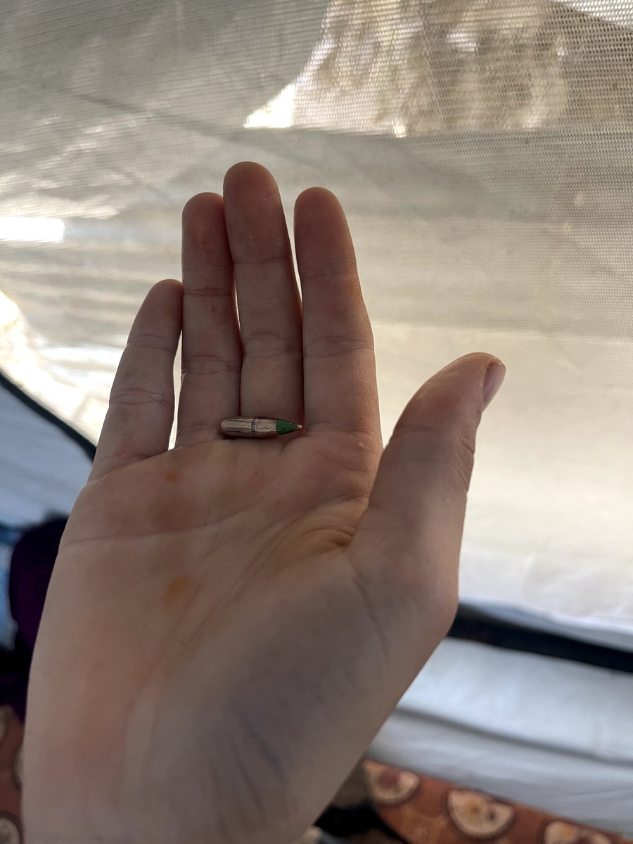 w_ael1so's tweet photo. I won't tell you that I'm still alive today. My mother was literally close to death! Because of gunfire in the middle of the war. She was sitting in the tent when a bullet pierced her, and I didn't realize what happened until I saw the bullet, ‼️😭💔
https://t.co/mDwzBbkFq6 https://t.co/0FxwSL4bF0