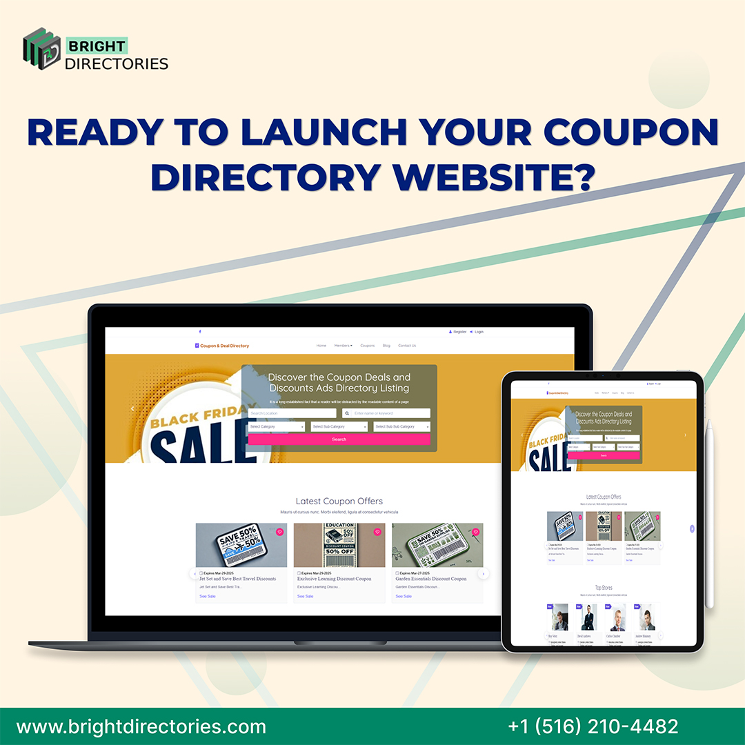 BrightDirector2's tweet photo. Ready to launch a professional, feature-rich coupon directory website tailored to your goals? https://t.co/vDKpcIaTt3
#BrightDirectories #CouponWebsite #AffiliateMarketing #OnlineDeals #BusinessGrowth #CouponDirectory #DirectorySoftware https://t.co/6xO5tLwWEK