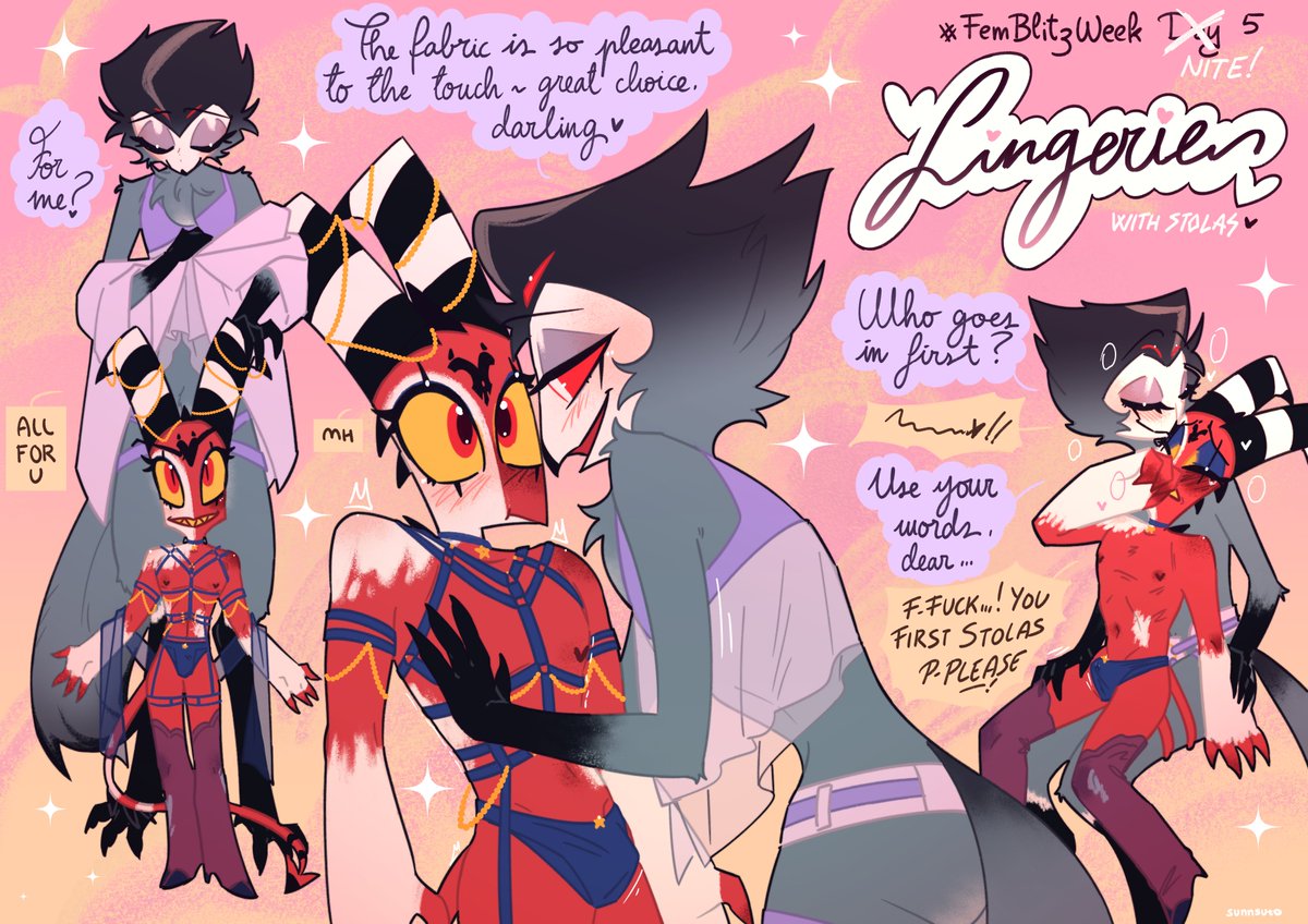 #FemBlitzWeek D̶a̶y̶  Night 5: Lingerie

Dolled up 🌌

⚠️suggestive content