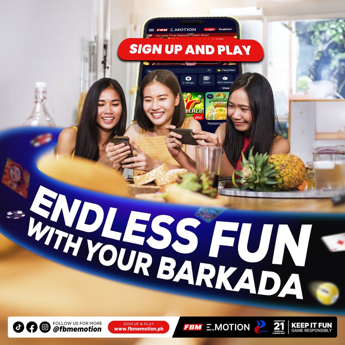 𝗬𝗮𝘆𝗮𝗶𝗻 𝗻𝗮 𝗮𝗻𝗴 𝘁𝗿𝗼𝗽𝗮 𝘁𝗵𝗶𝘀 𝗦𝗮𝘁𝘂𝗿𝗱𝗮𝘆! 🤩

Walang sawang panalo at saya sa FBM E-Motion!

Maglaro at manalo! Anytime, anywhere!

🔗 𝗥𝗘𝗚𝗜𝗦𝗧𝗘𝗥, 𝗗𝗢𝗪𝗡𝗟𝗢𝗔𝗗, &amp; 𝗞𝗘𝗘𝗣 𝗨𝗣𝗗𝗔𝗧𝗘𝗗 𝗛𝗘𝗥𝗘: bit.ly/FBMEMotionAllO…  

#FBMEmotion #FBM