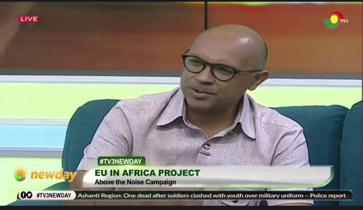 KALYJAY (@gyaigyimii) on Twitter photo Above The Noise today on Tv3 New Day with the European Union Ambassador to Ghana <a href="/IrchadR/">Amb. Irchad Ramiandrasoa Razaaly</a> and <a href="/TheCookieteeGH/">Cookie Tee</a> . Above The Noise today on Tv3 New Day with the European Union Ambassador to Ghana <a href="/IrchadR/">Amb. Irchad Ramiandrasoa Razaaly</a> and <a href="/TheCookieteeGH/">Cookie Tee</a> .