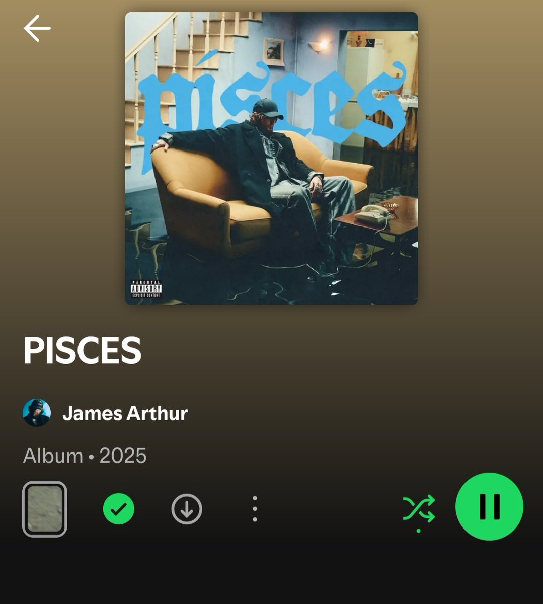 🩵 love #pisces <a href="/JamesArthur23/">James Arthur</a> share the love #newmusicfriday 
open.spotify.com/album/7nktQKQF…