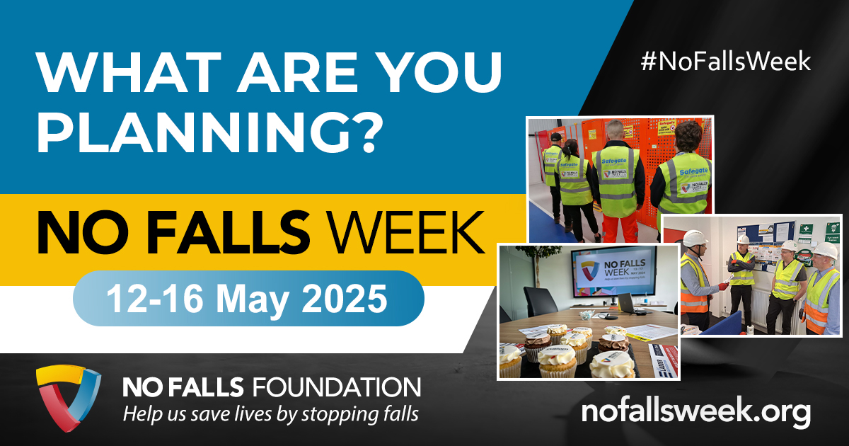 How are you planning to take part in No Falls Week 2025? Let us know how you'll be shining a spotlight on height safety during No Falls Week: ecs.page.link/TVLhF

Not signed up yet? Get involved now: ecs.page.link/trnKD

#NoFallsWeek