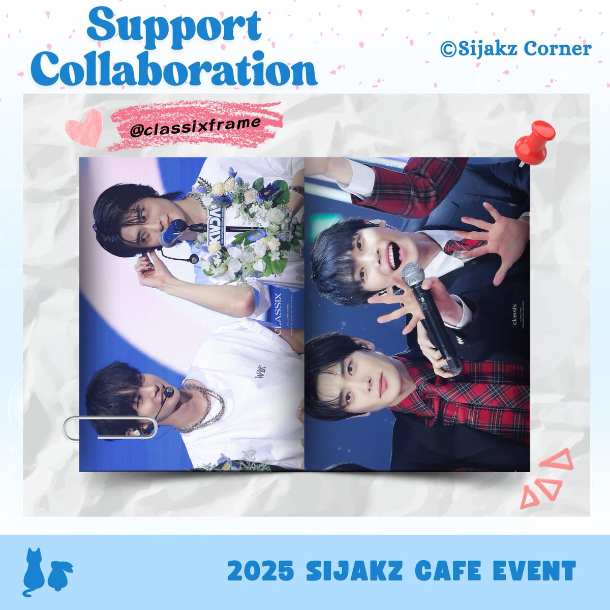 Sijakz_corner's tweet image. [FANSITE COLLABORATION]

Sijakz Corner proudly announce collaboration with 𝗰𝗹𝗮𝘀𝘀𝗶𝘅 (@classixframe)

Catch more 𝗰𝗹𝗮𝘀𝘀𝗶𝘅’s amazing pictures at our class exhibition. See you!