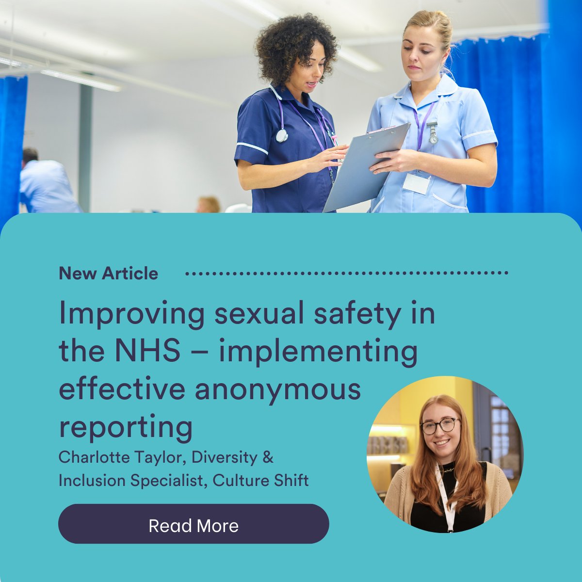 UKCultureShift's tweet image. Our latest article explores how effective #AnonymousReporting can break down those barriers, protect staff, and help Trusts meet their obligations under the #NHS #SexualSafetyCharter and #WorkerProtectionAct. Read there hubs.ly/Q03f_XCy0