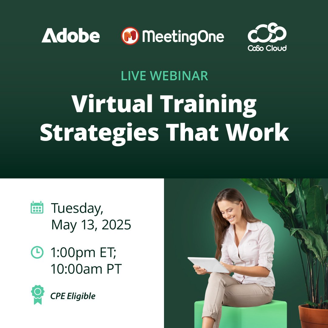 Are your virtual training sessions one-sided, disengaging, or too rigid to meet diverse learner needs? Join us to see how others are solving these challenges with Adobe Connect.

REGISTER HERE
hubs.li/Q03jPGGD0

#adobeconnect #virtulatraining