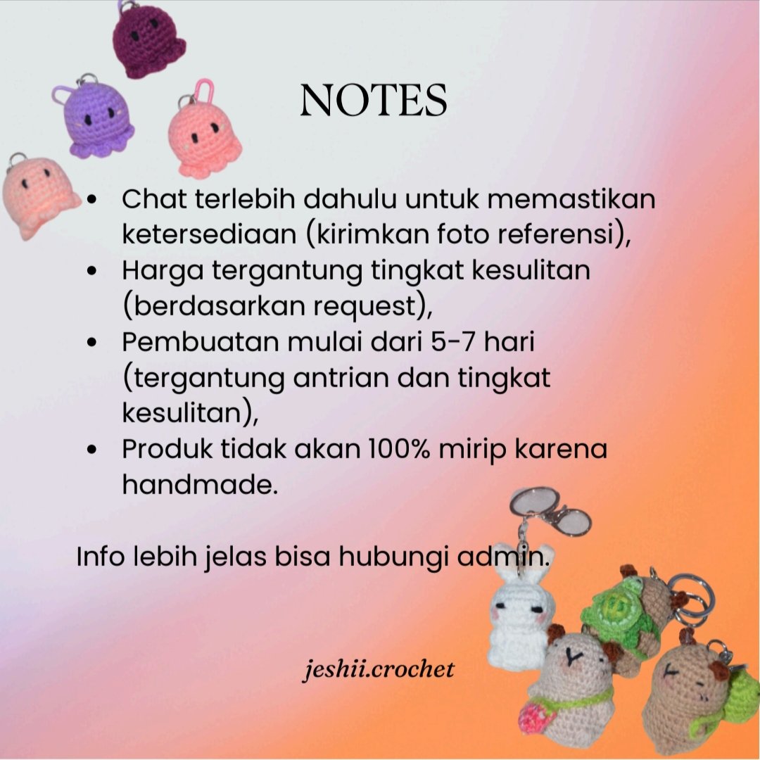 chijeshiichi's tweet photo. Open Custom Amigurumi/Boneka Rajut
Dibuatkan sesuai request pesanan

Minat? Hubungi DM

#crochet #rajut #custome #custom #customrajut #rajutan #handmade #bonekarajut #amigurumi #cute https://t.co/H4bMuOVhxR