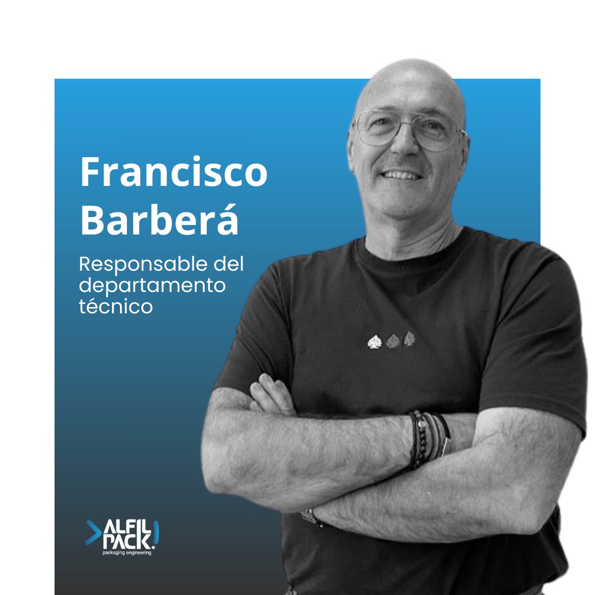 alfilpack's tweet image. ➡️En #Alfilpack, cada embalaje nace de un trabajo técnico preciso y orientado a la excelencia. Francisco Barberá lidera el #departamentotécnico, transformando necesidades en soluciones de #embalajeindustrial eficientes, sostenibles y adaptadas a cada cliente.