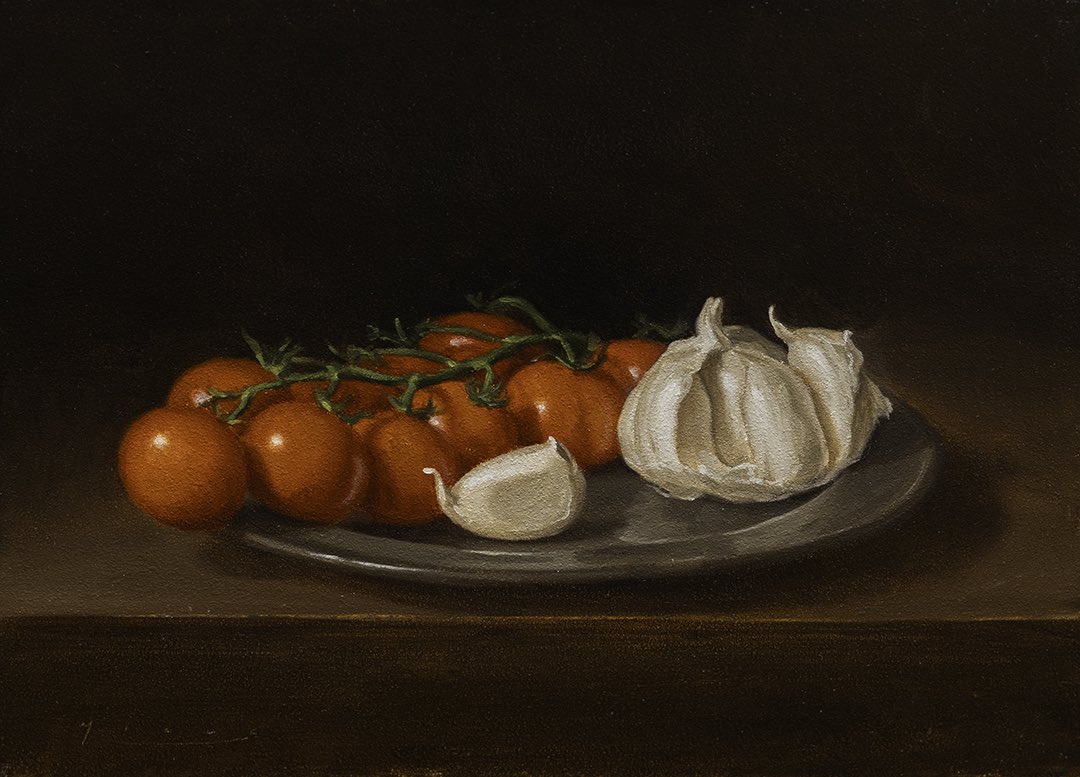 ‘Vine &amp; Clove’ 6x8 oil on panel. Available on mrmillsart.com