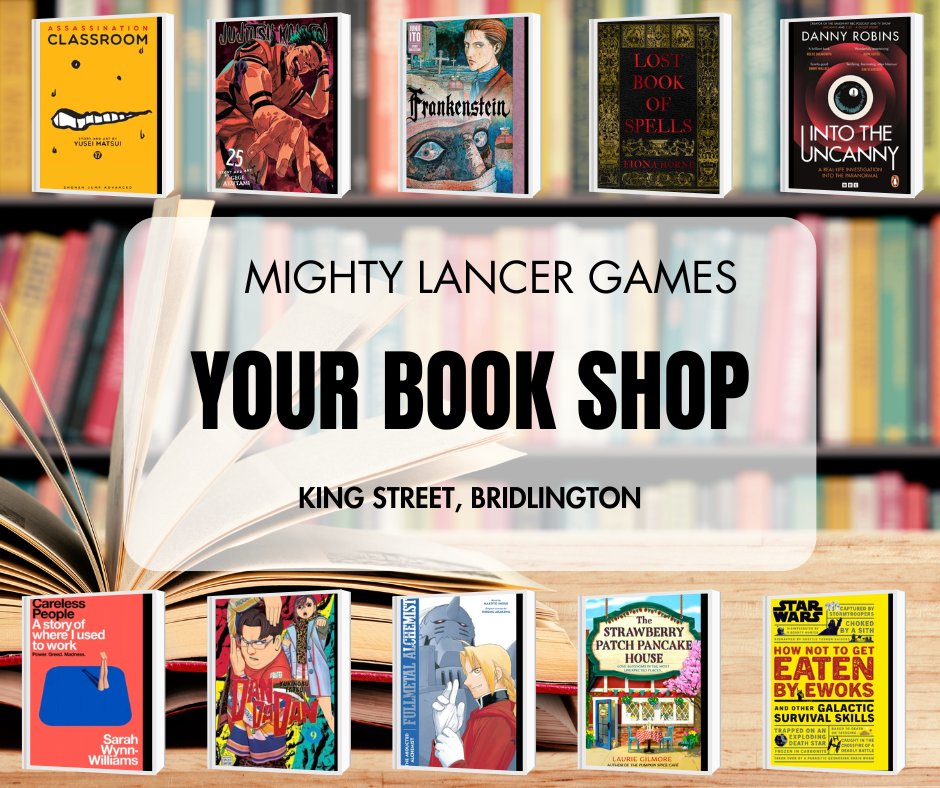 MightyLGames's tweet photo. Mighty Lancer Games your local book shop located on King Street in Bridlington and online
https://t.co/DOgvSK47IW

#books #Bridlington #bookshop #manga #smallsmall https://t.co/Bw9kamZyTt