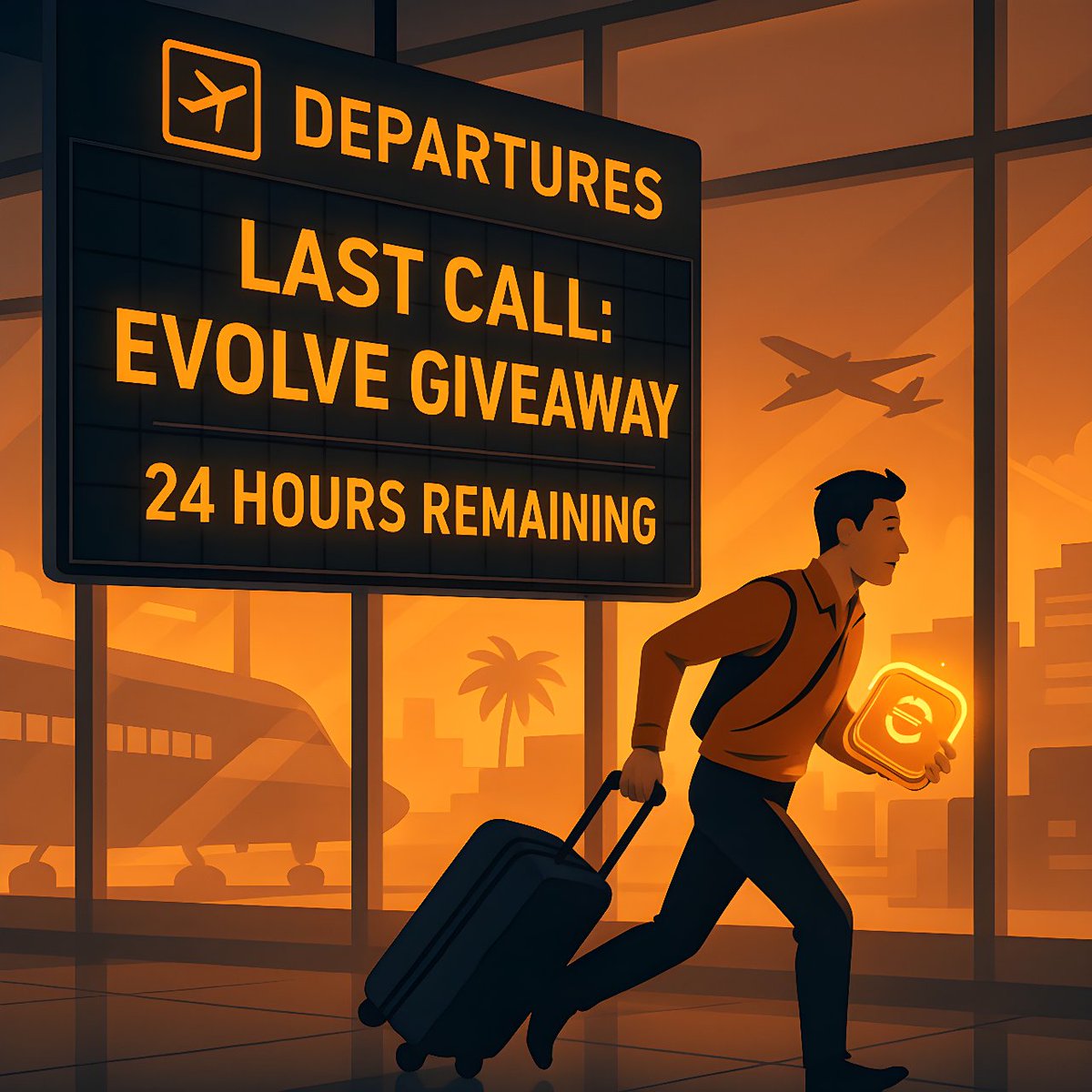EvolveTKN's tweet photo. 📣 LAST CALL!

You’ve got just 24 hours to lock in your chance at a $10K travel prize 🌎

Buy $50 in $EVOLVE NOW

https://t.co/REgDIXcWYE

#24HourHustle #WinWithCrypto https://t.co/8IGJBwBrvy