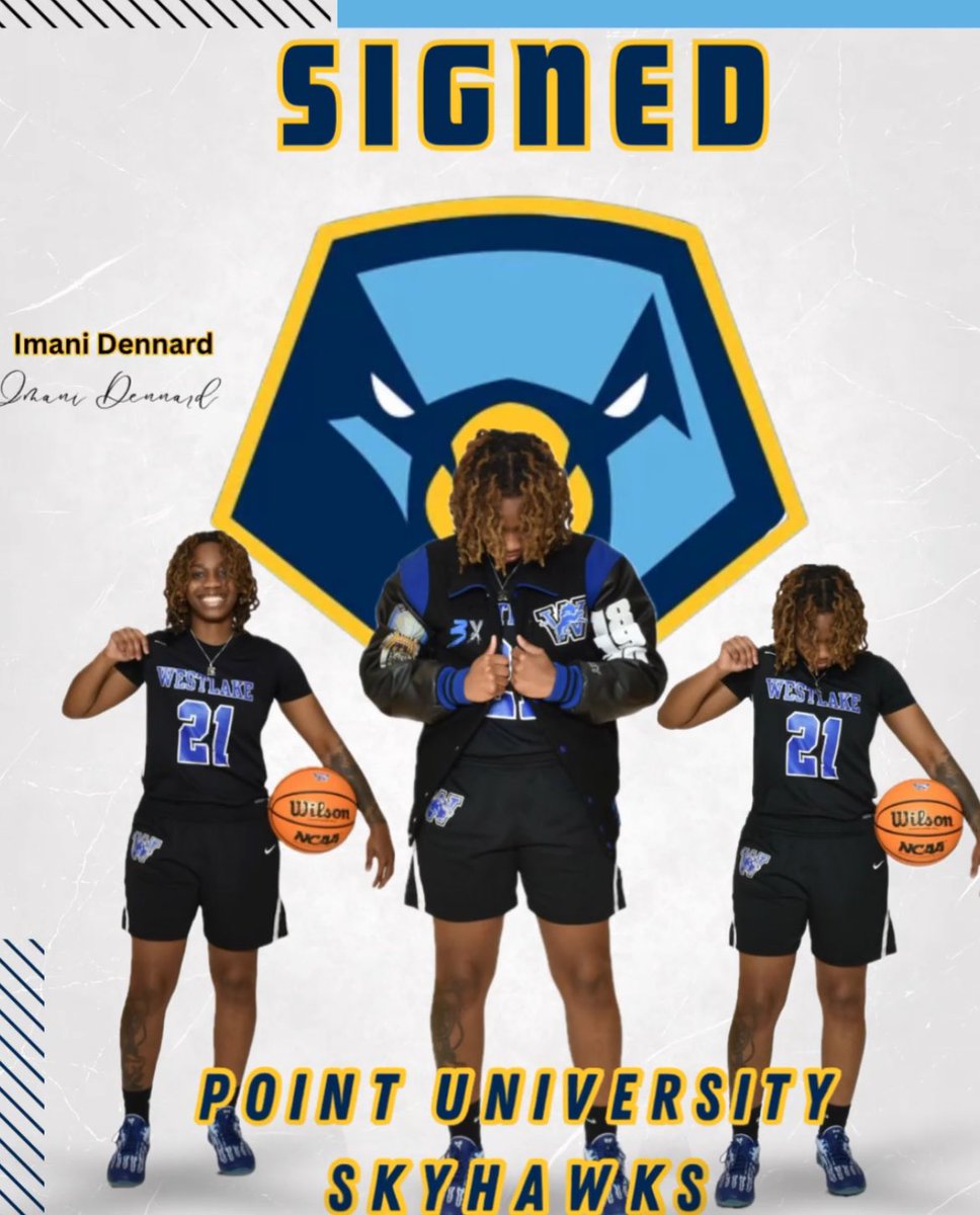 Point University WBB  successfully recruited Imani Dennard!🦾 Imani is a PG with impeccable passing abilities!! She has a nice pull up jumper, and is creative going downhill in the lanes. Imani will be a great leader at Point Univ💙🦁