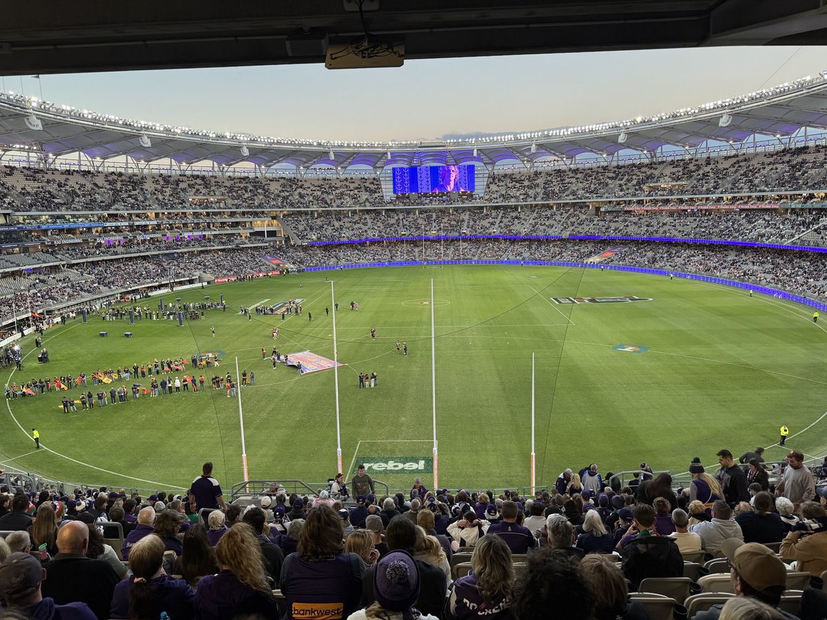 First time at Optus for the footy