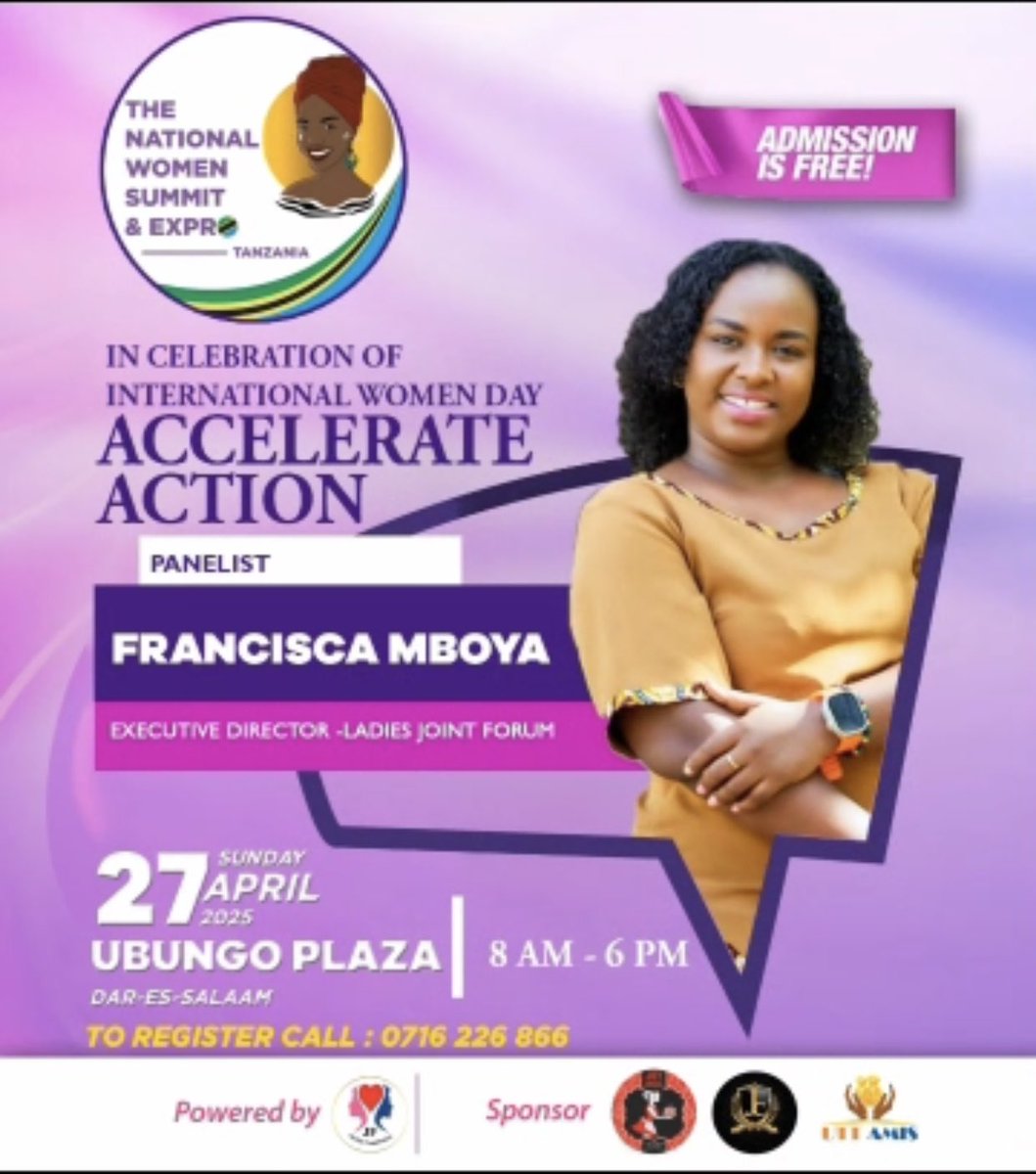 Wafanyabiashara &amp; wajasiriamali wote, tarehe 27/4/2025 tukutane Ubungo Plaza!
Tutakuwa na wageni maalum kutoka nje ya Tanzania — fursa ya kujifunza &amp; kuunganishwa!
Kiingilio: BURE!
Usikose!
#Biashara #Wajasiriamali #Fursa #Tanzania