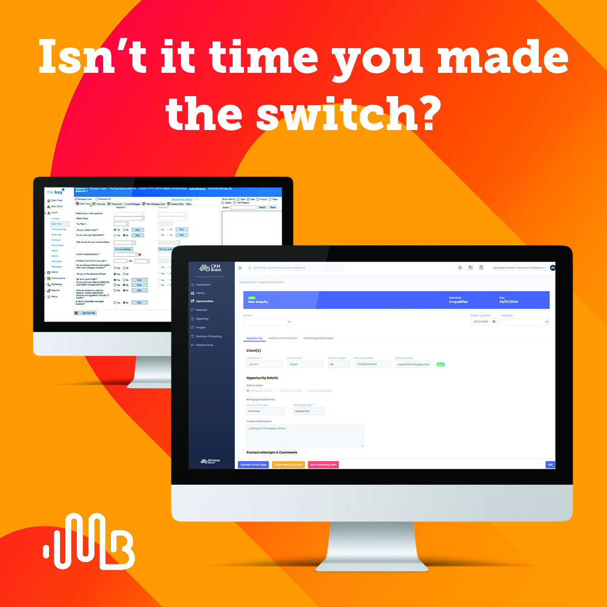 If you're still using The Key, now’s the perfect time to level up. CRM Brain is designed to simplify your day-to-day processes, boost compliance, and cut down on repetitive tasks. In our blog, we break down how transitioning to CRM Brain: bit.ly/44JRJIv

#mortgagebroker