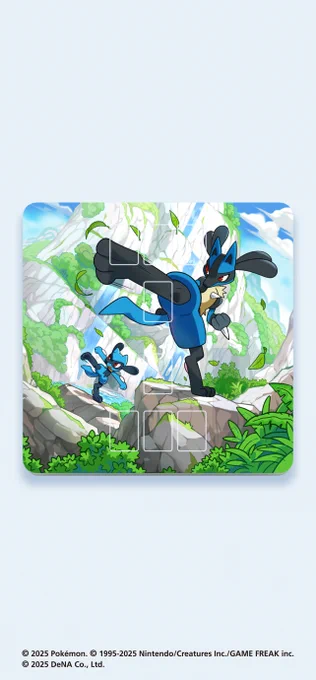 【お仕事】 この度ゲームアプリ「Pokémon Trading Card Game Pocket( #ポケポケ )」内に登場するルカリオ&amp;リオルのデッキシールド、ファイル・プレイマットのイラストを担当させて頂きました!#ポケモンカード #ポケポケ #PokemonTCGPocket 