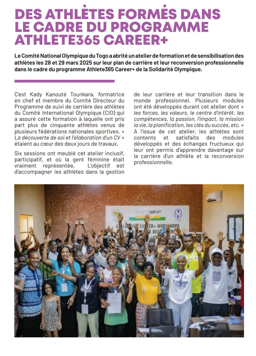 BreakingFtds's tweet photo. At the beginning of this year, in the months of January and March,The Togolese Federation of Sports Dance @ftds_breaking had the chance to participate in the Athletes' Forum and the Athlete365 Career+ Program Organized by the National Olympic Committee of Togo @cnotogofficiel https://t.co/pYDfA2t0GJ