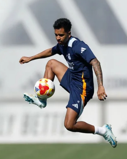 Vinicius Jr. and Rodrygo in training.