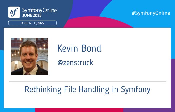 SymfonyCon - SymfonyOnline (@symfonycon) on Twitter photo 📦 <a href="/zenstruck/">Kevin Bond</a> is bringing fresh ideas to #SymfonyOnline June 2025! Join us!
🔎 More details: live.symfony.com/2025-online-ju…
👉 Join us: live.symfony.com/2025-online-ju… 📦 <a href="/zenstruck/">Kevin Bond</a> is bringing fresh ideas to #SymfonyOnline June 2025! Join us!
🔎 More details: live.symfony.com/2025-online-ju…
👉 Join us: live.symfony.com/2025-online-ju…