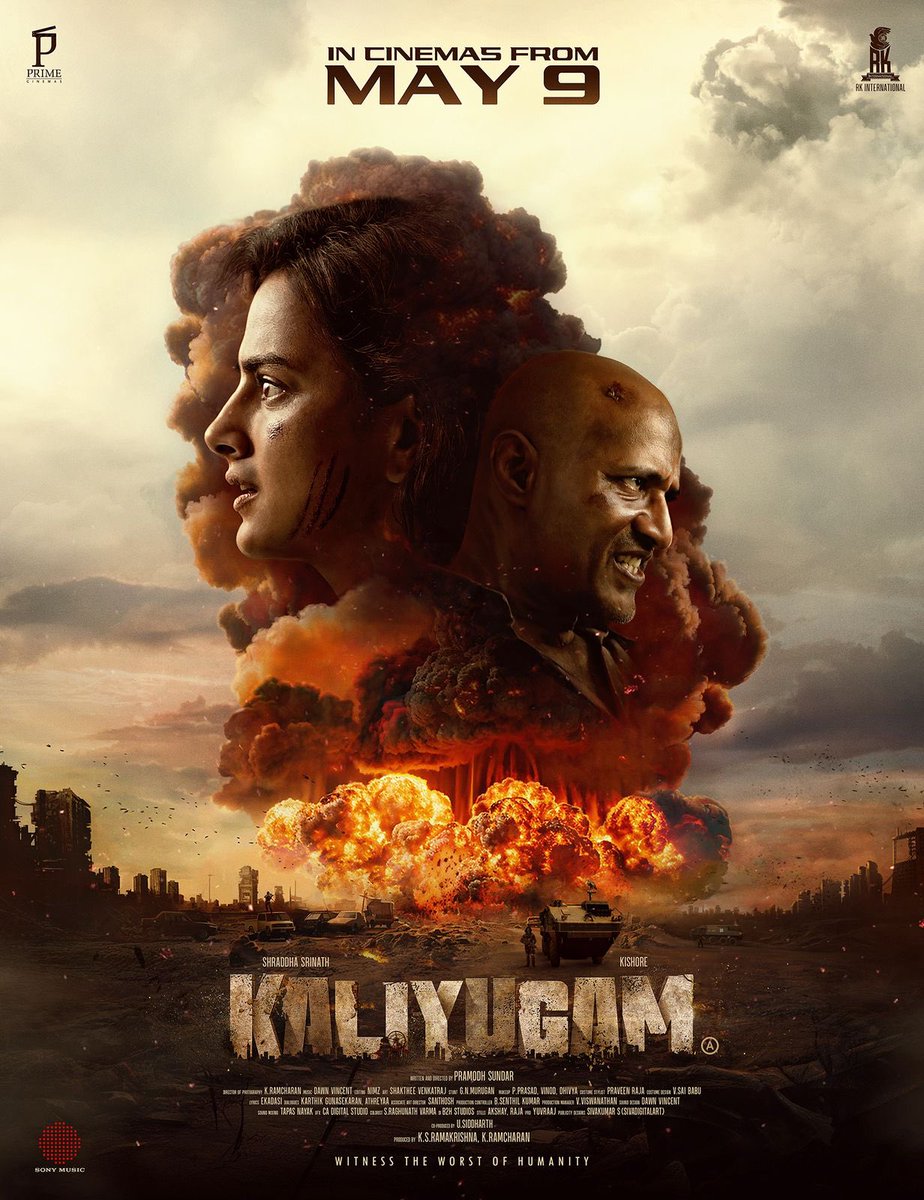 Abhiinav Gomatam (@abhinavgomatam) on Twitter photo Kaliyugam doesn't ask for your attention.
It takes it.
It burns the screen.
It screams through your bones.
Witness the world of Kaliyugam on May 9th 2025!
<a href="/MythriRelease/">Mythri Movie Distributors LLP</a> <a href="/ShraddhaSrinath/">Shraddha Srinath</a> #Kishore <a href="/rkintrnational/">RK INTERNATIONAL</a> <a href="/primecinemas_/">Prime Cinemas</a> <a href="/prastories/">Pramodh Sundar</a> <a href="/rck_dop/">Ramcharan</a> <a href="/SonyMusicSouth/">Sony Music South India</a> <a href="/nimzcut/">Nimz</a> Kaliyugam doesn't ask for your attention.
It takes it.
It burns the screen.
It screams through your bones.
Witness the world of Kaliyugam on May 9th 2025!
<a href="/MythriRelease/">Mythri Movie Distributors LLP</a> <a href="/ShraddhaSrinath/">Shraddha Srinath</a> #Kishore <a href="/rkintrnational/">RK INTERNATIONAL</a> <a href="/primecinemas_/">Prime Cinemas</a> <a href="/prastories/">Pramodh Sundar</a> <a href="/rck_dop/">Ramcharan</a> <a href="/SonyMusicSouth/">Sony Music South India</a> <a href="/nimzcut/">Nimz</a>