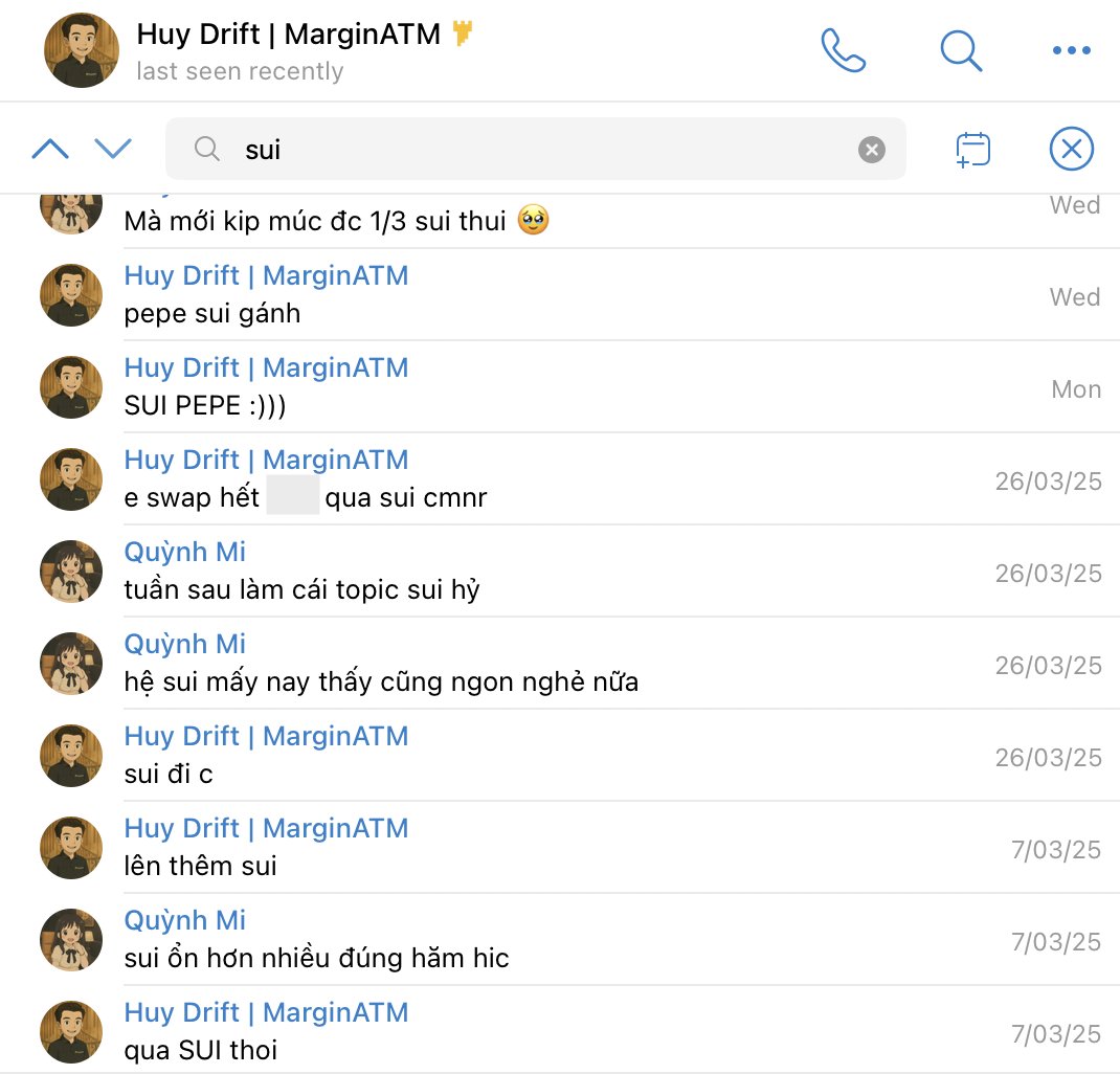 Khổ tâm <a href="/HuyDrift/">Huy Drift</a> shill $SUI khàn cả cổ mà tôi chỉ kịp lót được một chiếc dép lên thuyền 🥲🤣

Né giàu thành công lần n+1 :))))