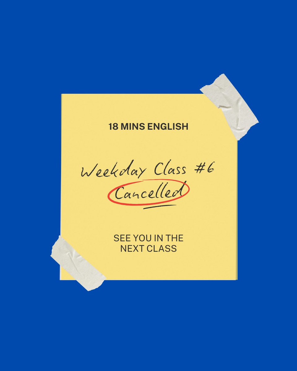 [Notice]

Dikarenakan beberapa alasan  yang mendesak, Weekday Class #6 minggu ini terpaksa CANCELLED ya teman-teman. Dan karena minggu depan memang off week kelas, kita baru bisa ketemu lagi 2 minggu 😓🙏🏻

Sampai ketemu di kelas berikutnya di bulan Mei! ✨