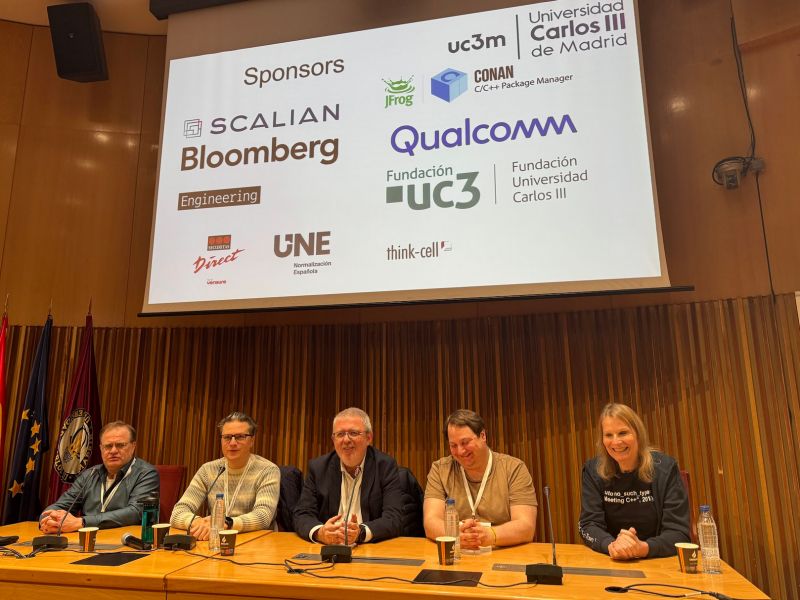 usingstdcpp's tweet image. C++ standardization panel at using std::cpp 2025 youtu.be/aJ-6Ucc-520?si…