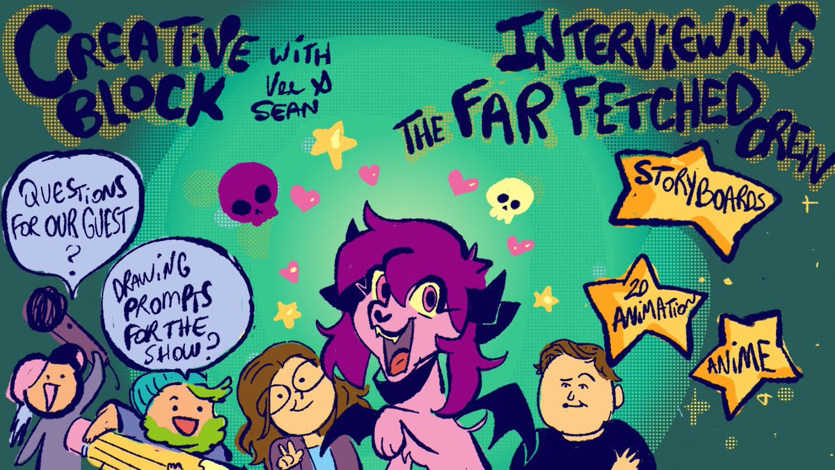 Creative Block (@crtvblock) on Twitter photo Comment with your drawing prompts and questions for Ashley Nichols & Dave Capdevielle, the folks behind indie animated series <a href="/FarFetchedShow/">Far-Fetched</a>
They are in the middle of the Kickstarter campaign to fund the completion of the pilot.
Record is today, April 25th
Get yours in ASAP Comment with your drawing prompts and questions for Ashley Nichols & Dave Capdevielle, the folks behind indie animated series <a href="/FarFetchedShow/">Far-Fetched</a>
They are in the middle of the Kickstarter campaign to fund the completion of the pilot.
Record is today, April 25th
Get yours in ASAP