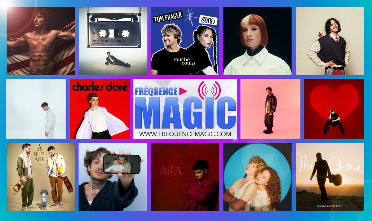 Nouvelles entrées en playlist FREQUENCE MAGIC:

#Léon #TomFrager #MichaelPatrickKelly #Dorely #OscarLesVacances #CharliePale #EkoEko #Foé #Cenzo #Suzane #Bekar #MarieFlore #CharlesDoré et #BensonBoone.

LIVE: radio4.pro-fhi.net/listen/kwgfxvs…
SITE: frequencemagic.com

#FrequenceMagic