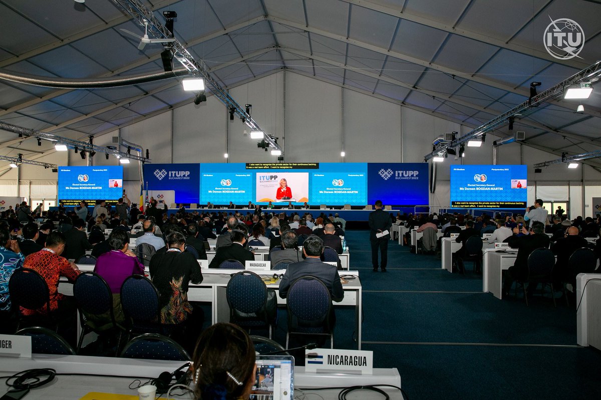 ITUSecGen's tweet photo. This #DelegatesDay, I thank all our delegates for their dedication, expertise and tireless work. 
Together for #ITU160 years, we have shaped the future of global communication. 
Without you, none of it would be possible. https://t.co/1hufyu7sQW