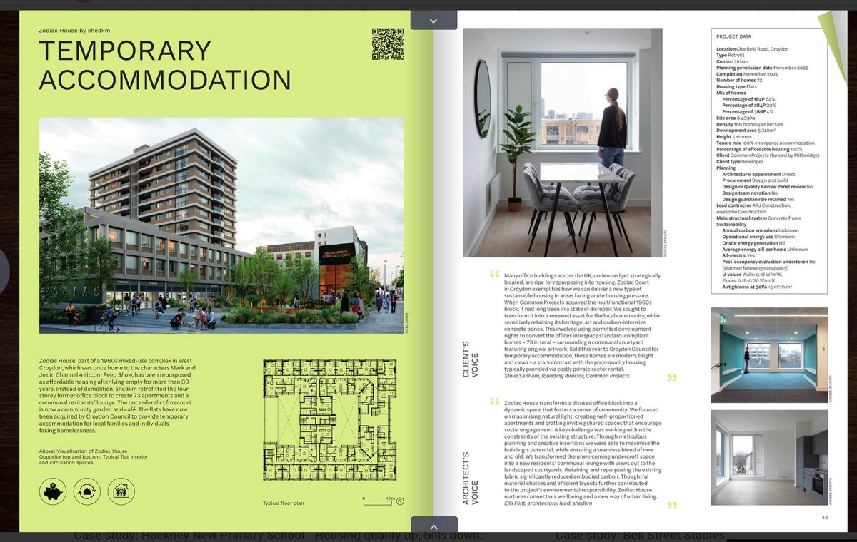 Delighted that Zodiac House has been named one of the UK’s best housing schemes by the Architects’ Journal in its Good Homes for All campaign.

Once known as the setting for Channel 4’s Peep Show, Zodiac House has been transformed into 73 high-quality homes for Croydon families