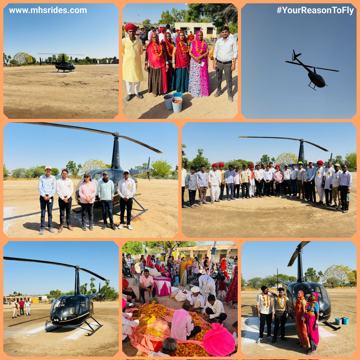 mewarhelicopter's tweet photo. Our Yesterday's Helicopter Flower Shower Program at Shri AAI Mata Ji Temple, Guda Endla, Pali, Rajasthan on the occasion of AAI Mataji Temple First Anniversary.
Thank you to AAI Mata Ji Temple Trust, for giving us the opportunity & making us #YourReasonToFly®
#temple #aaimataji https://t.co/SVFHrdZtU7