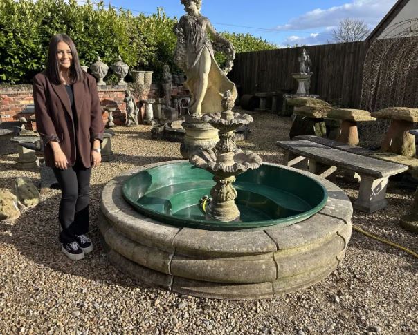 This is a classic stone fountain with fantastic lichens and patina, the perfect feature for your garden!

Mon - Fri: 9am - 5.30pm                                   
Sat: Closed        
Tel: 01543 222923                                                     
Email: info@ukaa.com