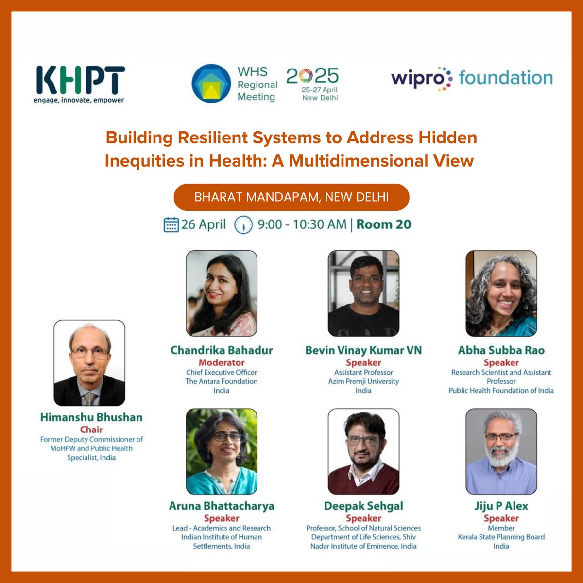 We’re proud to be at #WorldHealthSummit2025 in New Delhi, Apr 25–27, uniting global leaders for health equity.

Our CEO Chandrika Bahadur moderates a key session on resilient health systems:

🗓️ Apr 26
📍 Bharat Mandapam
🔗 whsnewdelhi2025.com

#WHS2025 #HealthEquity