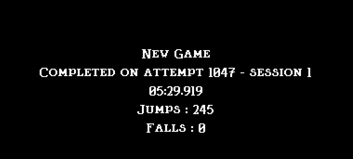 another sidequest completed - jumpking 0 falls run