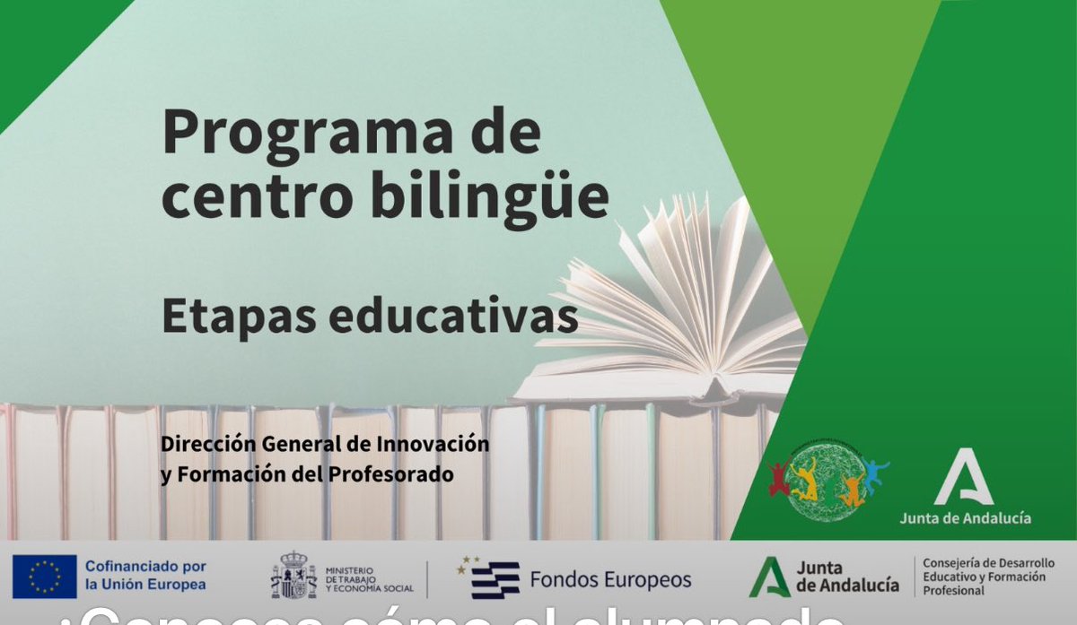 DG_IFP's tweet photo. ¿Conoces cómo el alumnado andaluz afronta la enseñanza bilingüe en las diferentes etapas educativas? ¡Haz clic en el enlace!
📍https://t.co/X5NKC5ei86

#PluriAnd
#FSEPlus
@EducaAnd
@UE_ANDALUCIA https://t.co/9xdfvWmDIU