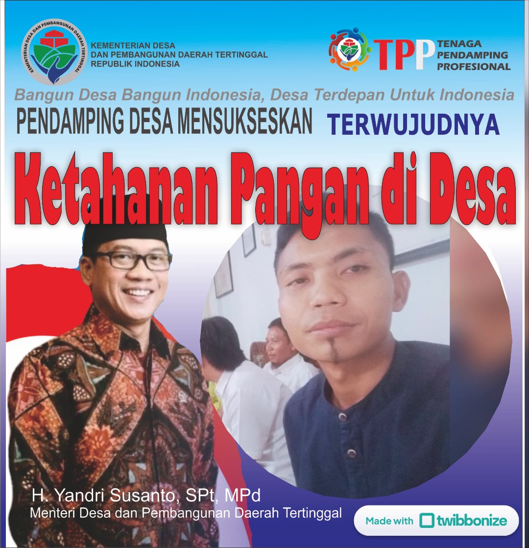 BabanR3's tweet photo. *Ketahanan pangan untuk kesejahteraan rakyat desa*

*#TerimaKasihPakYandriSusanto*

@prabowo
@YandriSusanto27
@ArizaPatria
@Taufikmadjid71
@kemendespdt
@bpsdmkemendesa https://t.co/3vjKpEPoKu