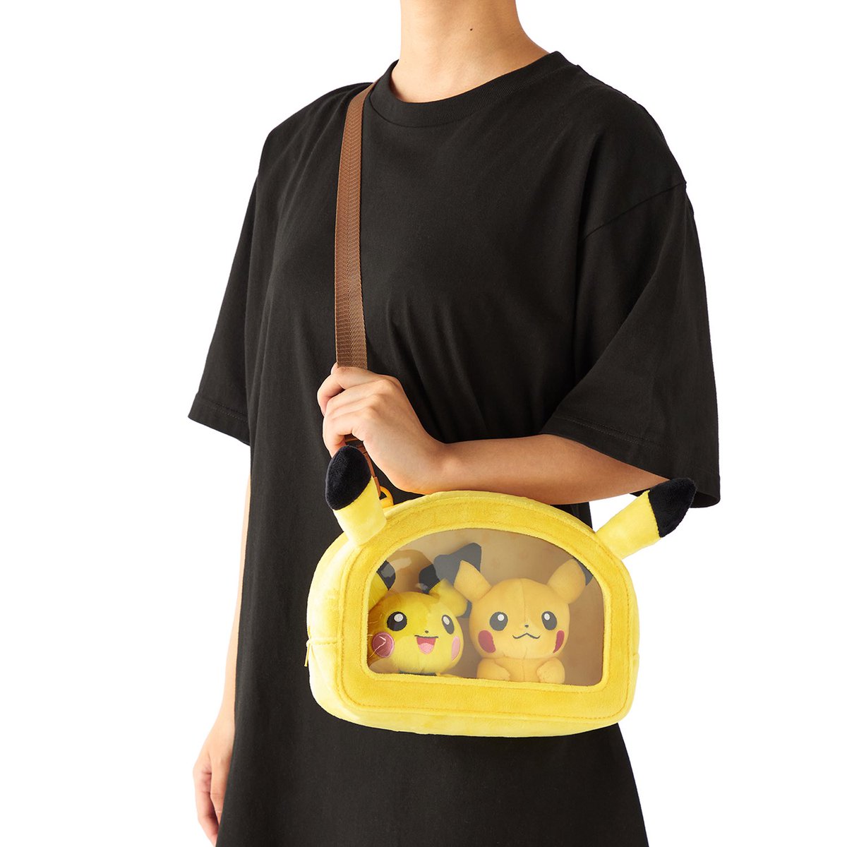 ぬいぐるみウォールポケット、連れ歩きポーチの使用例 ポケモンの