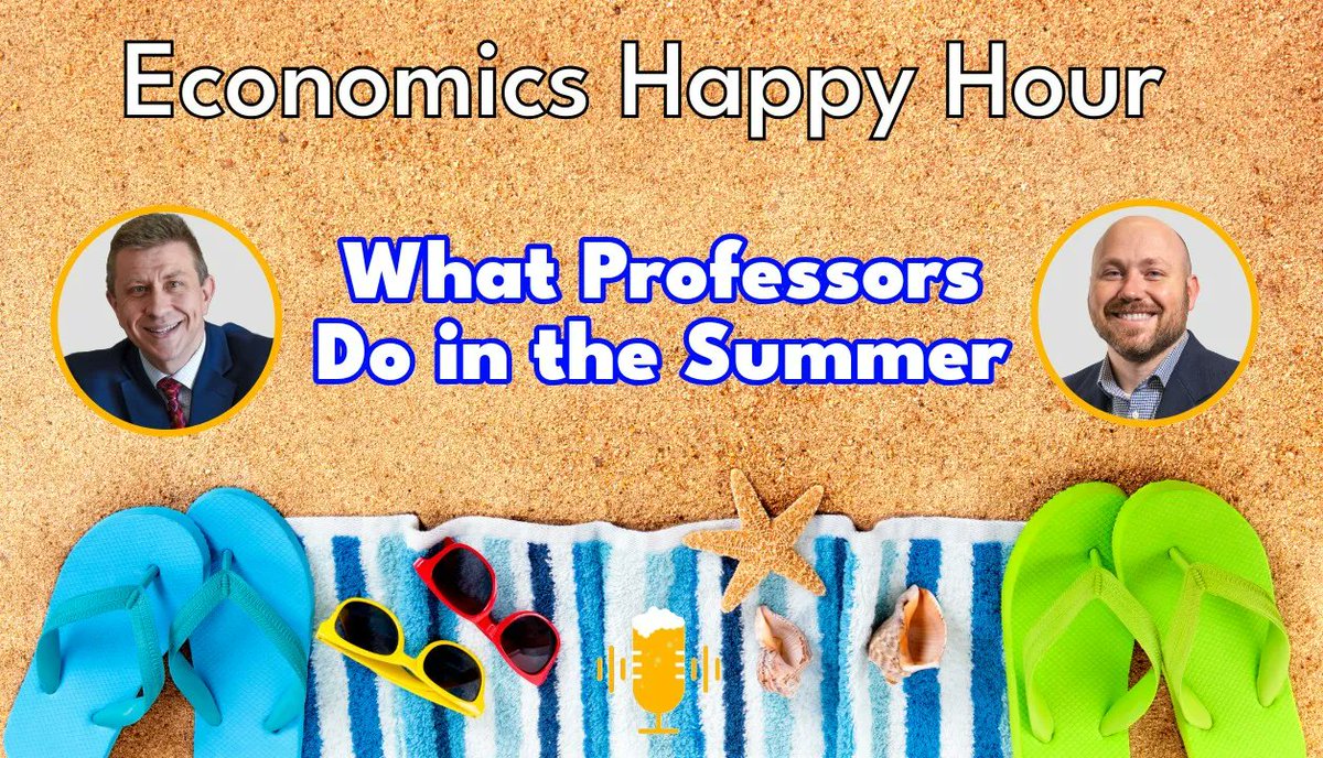 What do professors really do over summer break? ⛱️

Spoiler: It's not all hammocks and vacation.

We’re breaking down the rhythms of academic life once finals are done.

🎧 Listen now: econhappyhour.substack.com/p/how-do-profe… #AcademicLife