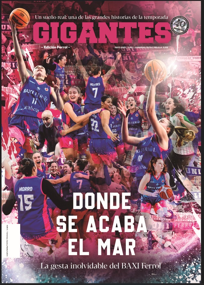 DONDE SE ACABA EL MAR 🌊🩷

💯La gesta inolvidable de <a href="/UniFerrol/">Baxi Ferrol</a>. Una <a href="/EuroCupWomen/">EuroCup Women</a> para el recuerdo, una ciudad volcada en un viaje de ensueño.

Portada para la edición de Ferrol de nuestra revista de mayo.

🛒Compra ya aquí: gigantes.com/tienda/hemerot…