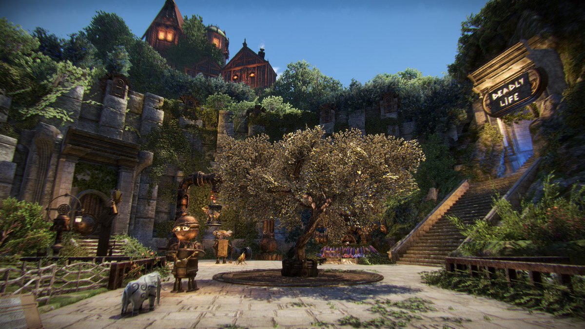 kitsunDark's tweet photo. #ESO #ESOFam #ElderScrollsOnline #ESOhousing
Collab build with Arrehova in my Moon-Sugar Meadow on PC-EU (@ kitsun.dark).
"Clockwork Zoo" ⚙️🐻 https://t.co/EGOkqpEesF