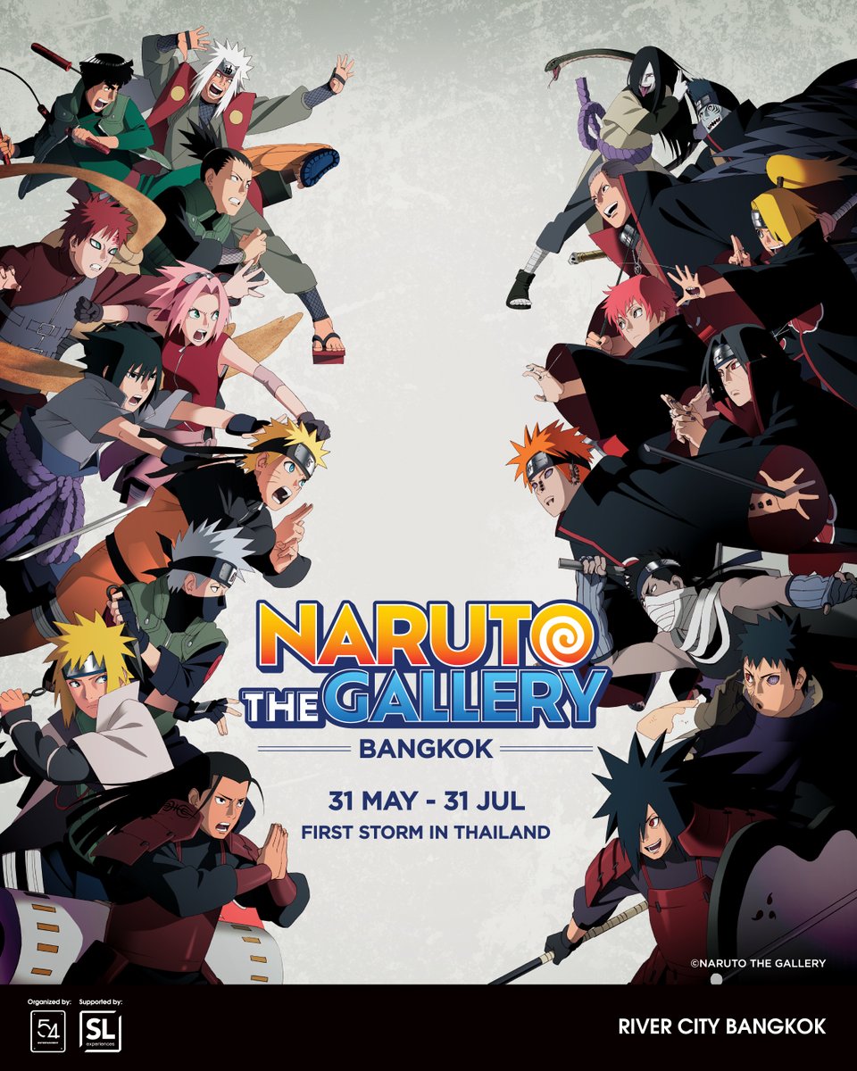 (English Below)
🔥 เตรียมตัวท่องไปในโลกแห่งนินจา 🔥 กับ NARUTO THE GALLERY
.
ร่วมเดินทางกับนารุโตะและเพื่อน ๆ อีกครั้งตั้งแต่จุดเริ่มต้น ณ หมู่บ้านโคโนฮะไปจนถึงมหาสงครามนินจาและการต่อสู้ครั้งสุดท้าย ผ่านประสบการณ์แสงสีเสียงแบบจัดเต็มครั้งแรกในประเทศไทย 🇹🇭
.
🗓️ 31 พฤษภาคม ถึง  31