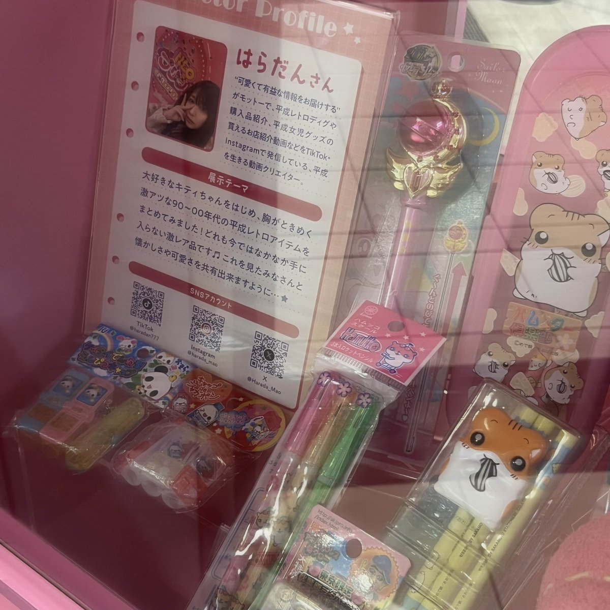 Harada_Mao's tweet photo. なんと‼️今渋谷ヒカリエShinQsさん2Fに、はらだんの平成レトロコレクションが展示されてます‼️‼️
ガチ私物だから不思議な感覚…(⸝⸝๑ ̫ ๑⸝⸝⸝)🤍
5/6までだから近くに来たらぜひ見てみてね🍀🎶 https://t.co/5mGBE4t2ga