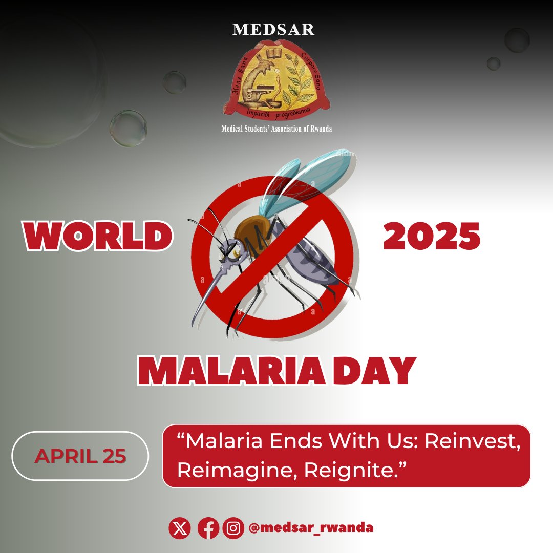 This #WorldMalariaDay, we raise our voices louder: Malaria Ends With Us!
Let’s reinvest in action, reimagine a malaria-free future, and reignite the fight.
Together, we can end malaria for good. On the way to Malaria-free life. 
 #WorldMalariaDay2025 
#AfricaEndingMalaria