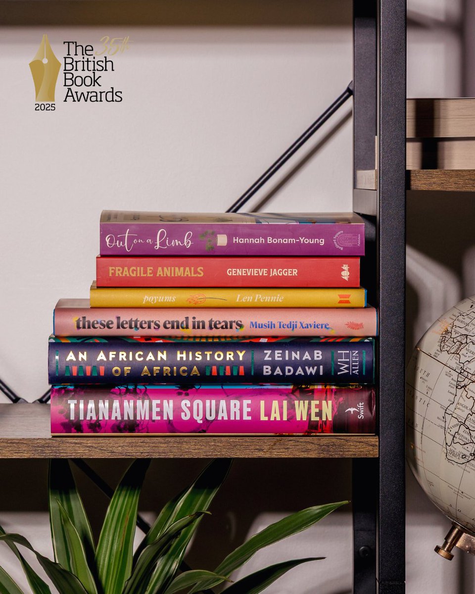 The Bookseller (@thebookseller) on Twitter photo Last but by no means least, we are rounding off our shortlist spotlight by celebrating the Book of the Year: Discover 📚
Congratulations to <a href="/MusihX/">Musih Tedji Xaviere</a>, <a href="/TheZeinabBadawi/">Zeinab Badawi</a>, Hannah Bonam-Young, Len Pennie, <a href="/poltervieve/">Genevieve Jagger</a> and Lai Wen! #BritishBookAwards #Nibbies Last but by no means least, we are rounding off our shortlist spotlight by celebrating the Book of the Year: Discover 📚
Congratulations to <a href="/MusihX/">Musih Tedji Xaviere</a>, <a href="/TheZeinabBadawi/">Zeinab Badawi</a>, Hannah Bonam-Young, Len Pennie, <a href="/poltervieve/">Genevieve Jagger</a> and Lai Wen! #BritishBookAwards #Nibbies