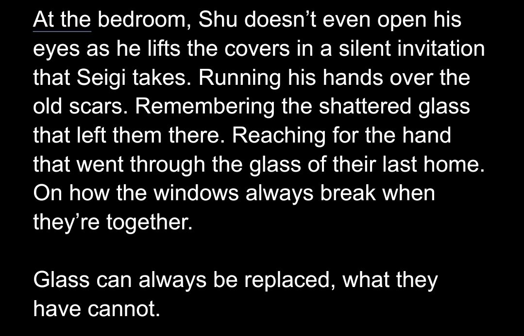 cl4wmino's tweet photo. #shusei | 🔎👟 

glass can always be replaced, what they have cannot :) https://t.co/DGOt3UJ7lD