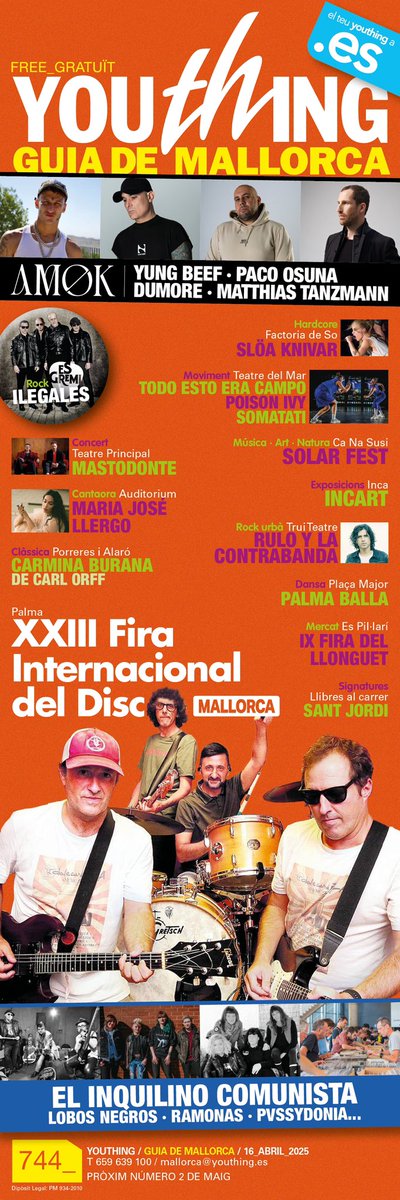 Pots consultar l’agenda amb les activitats del cap de setmana a la Guia de Mallorca youthing.es