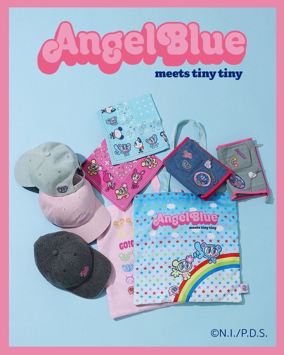 nikoand's tweet image. ＼AngelBlue meets tiny tiny／
こちらからチェック▶dot-st.to/m/angelbluex1

本日から発売♡
どこか懐かしくて可愛いスペシャルな
コレクションを是非チェックしてね👀

【販売スケジュール】
■本発売
第一弾 ：4/25(金)～
第二弾 ：5/9(金)～

#angelblue #エンジェルブルー
#tinytiny