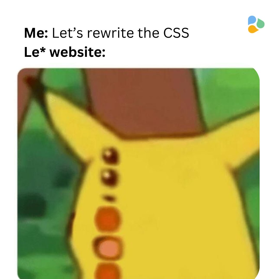 kis_krishnais's tweet image. Wanted to fix the header, ruined the entire layout.
#CSSMemes #WebDevHumor #FrontendFails #CodingMemes #WebDesignProblems #CSSChaos #TechHumor #FunnyMemes #Webdesingermemes #kisworks